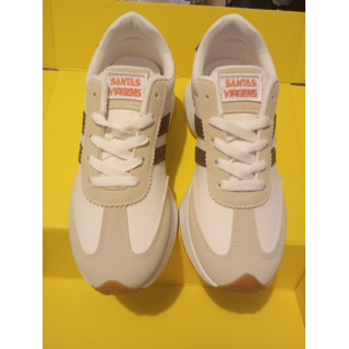 Comfortable Unisex Sneakers Santas Virgens  Beje / Brown