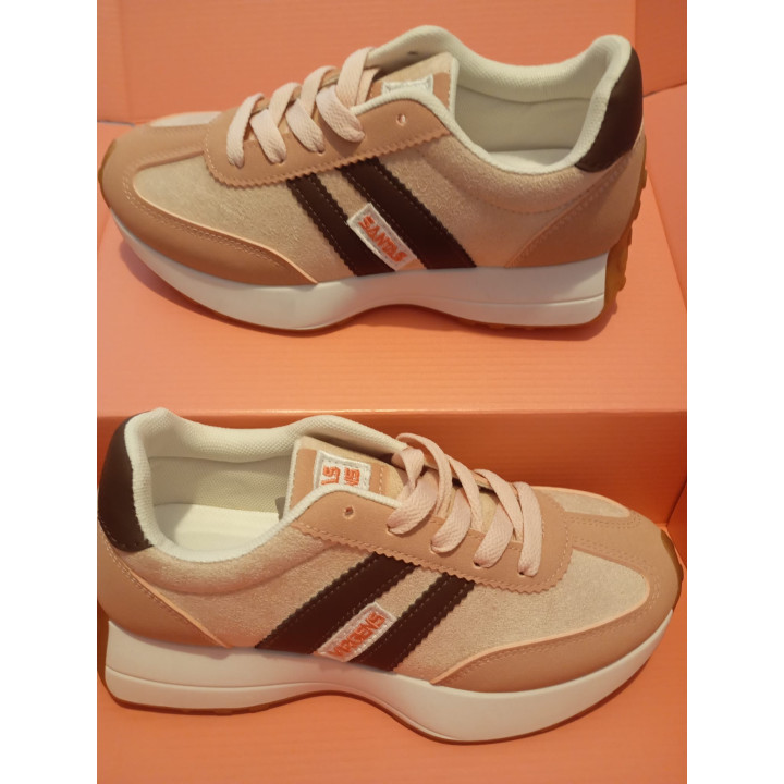 Comfortable Unisex Sneakers Santas Virgens  Pink