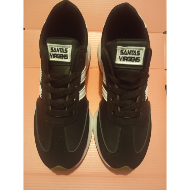 Comfortable Unisex Sneakers Santas Virgens  Black